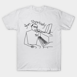 Igor Stravinsky by 9JD T-Shirt